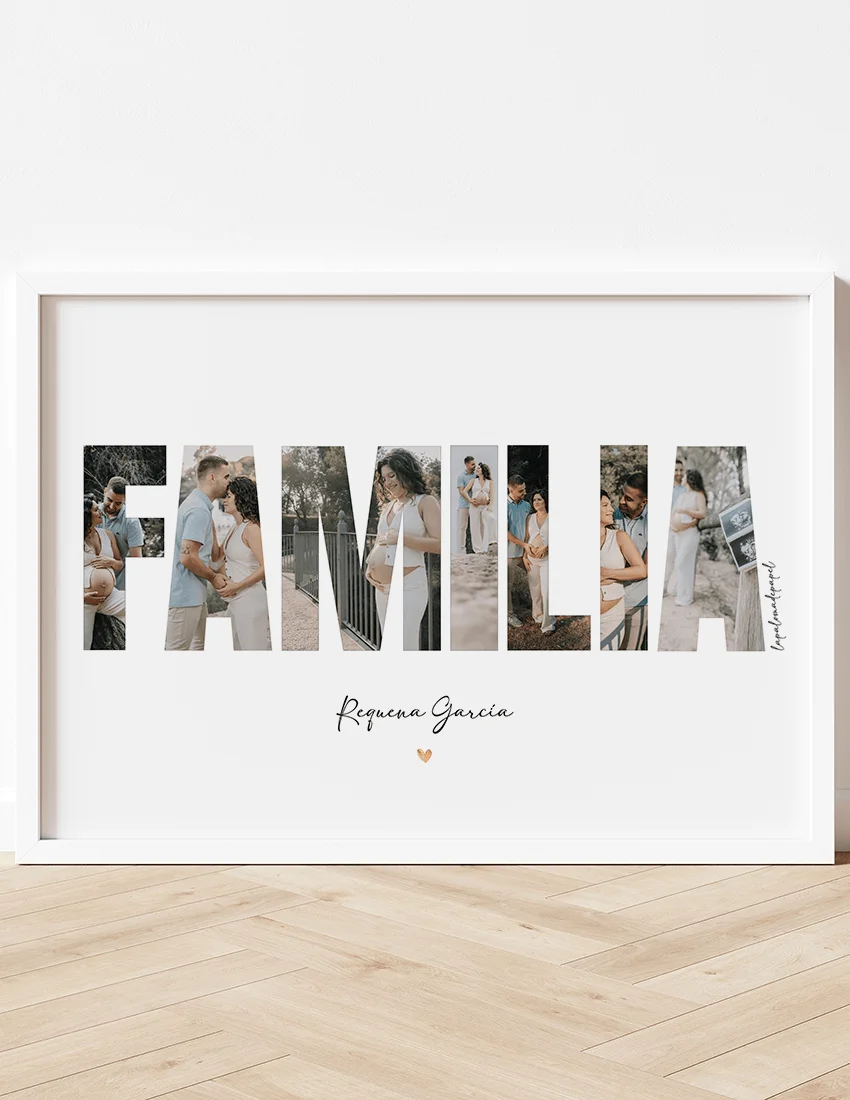 Lámina "Familia" con fotos