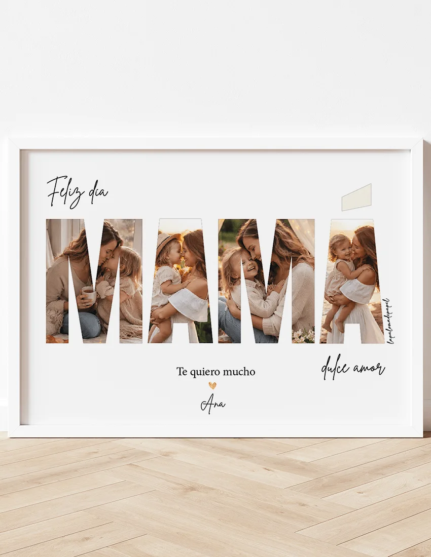 Lámina para "Mamá" con fotos