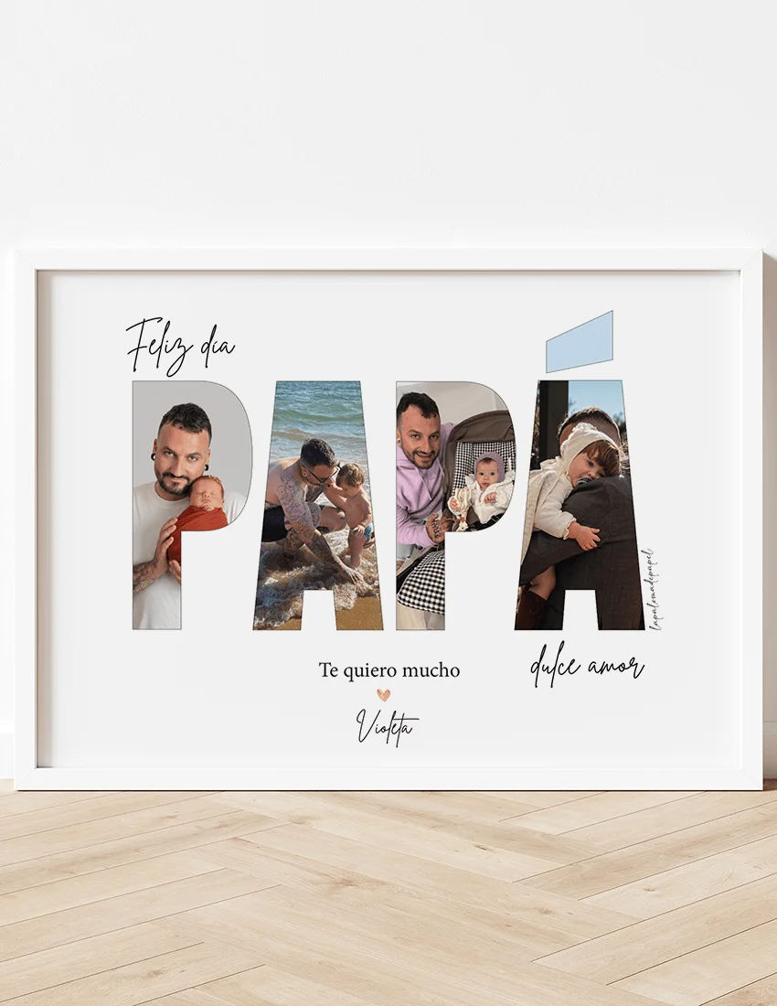 Lámina para "Papá" con fotos