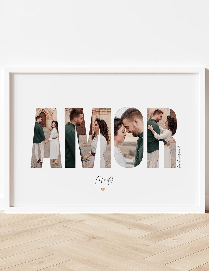 Lámina "Amor" con fotos